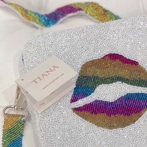 Tiana brand hand beaded crossbody